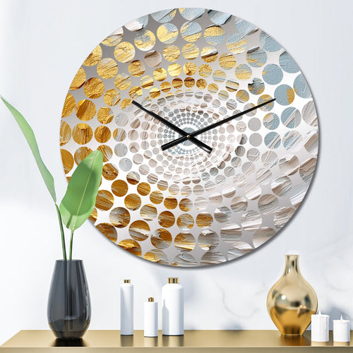 Spiral Nebula - Abstract Metal Wall Clock