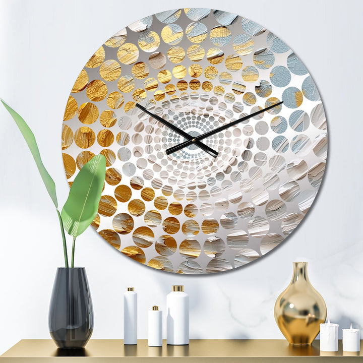 Spiral Nebula - Abstract Metal Wall Clock