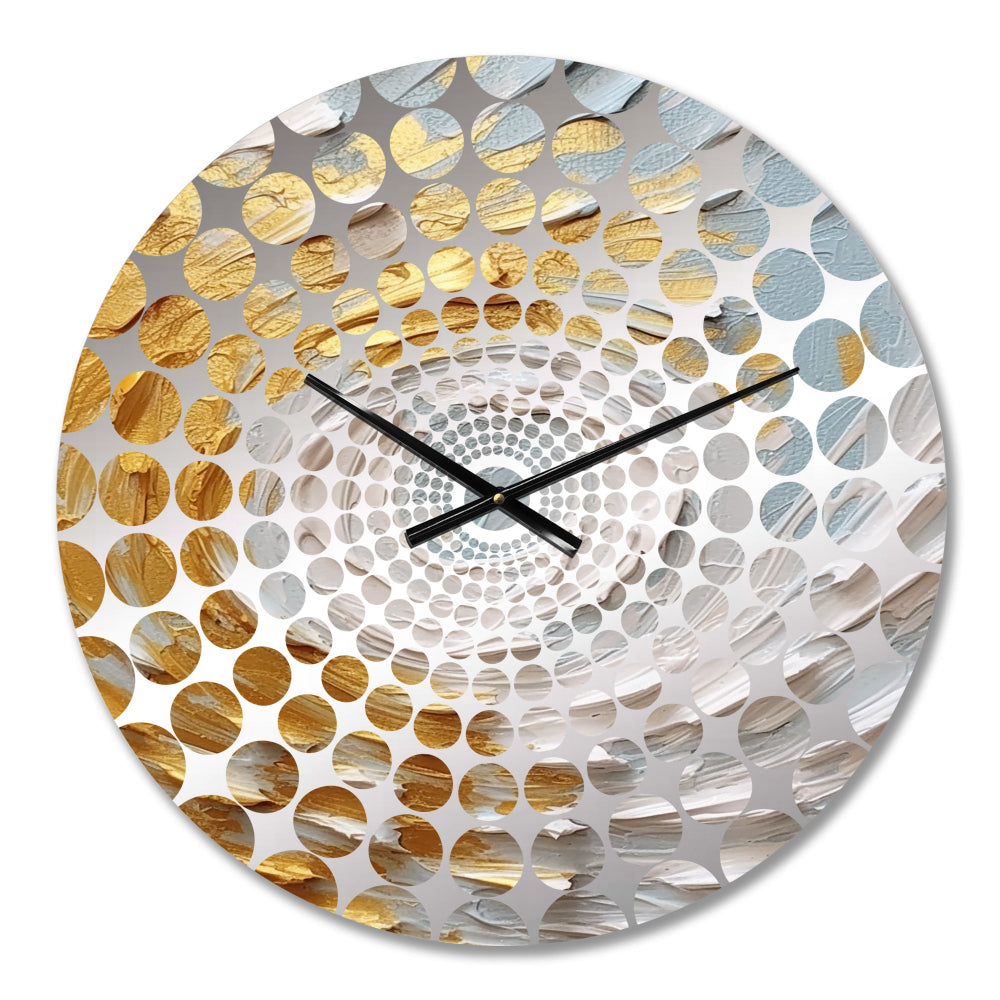 Spiral Nebula - Abstract Metal Wall Clock
