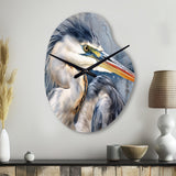Heron Waterbird II - Asymmetric Metal Wall Clock