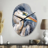 Heron Waterbird II - Asymmetric Metal Wall Clock