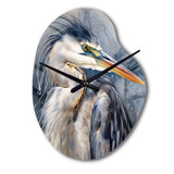 Heron Waterbird II - Asymmetric Metal Wall Clock