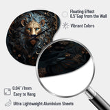 Majestic Lion II - Asymmetric Metal Wall Clock