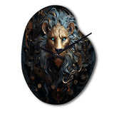 Majestic Lion II - Asymmetric Metal Wall Clock