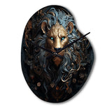 Majestic Lion II - Asymmetric Metal Wall Clock