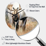 Moose Serenity II - Asymmetric Metal Wall Clock