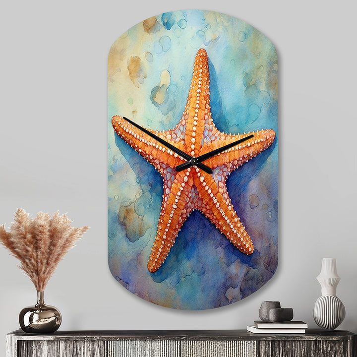 Spinny Starfish II - Asymmetric Metal Wall Clock
