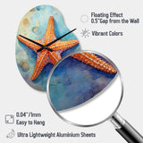 Spinny Starfish II - Asymmetric Metal Wall Clock