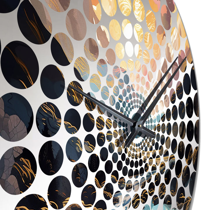 Fiery Mountain Skies I - Landscapes Metal Wall Clock