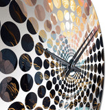Fiery Mountain Skies I - Landscapes Metal Wall Clock