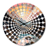 Fiery Mountain Skies I - Landscapes Metal Wall Clock