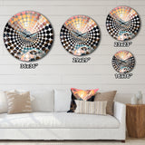 Fiery Mountain Skies I - Landscapes Metal Wall Clock