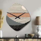 Simple Horizon III - Asymmetric Metal Wall Clock