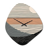 Simple Horizon III - Asymmetric Metal Wall Clock