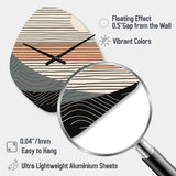 Simple Horizon III - Asymmetric Metal Wall Clock