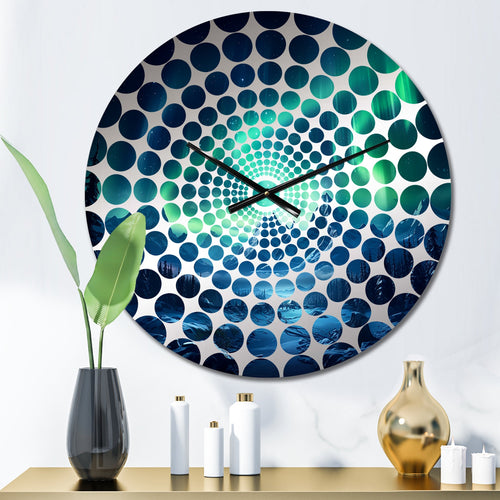Northern Lights II - Landscapes Metal Wall Clock