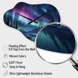Northern Lights III - Asymmetric Metal Wall Clock