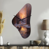 Nature's Retreat III - Asymmetric Metal Wall Clock