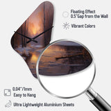 Nature's Retreat III - Asymmetric Metal Wall Clock