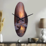 Nature's Retreat III - Asymmetric Metal Wall Clock