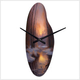 Nature's Retreat III - Asymmetric Metal Wall Clock