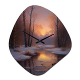 Nature's Retreat III - Asymmetric Metal Wall Clock