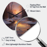 Nature's Retreat III - Asymmetric Metal Wall Clock