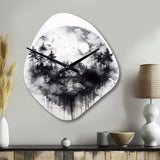 Cabin Solitude - Asymmetric Metal Wall Clock