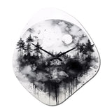 Cabin Solitude - Asymmetric Metal Wall Clock