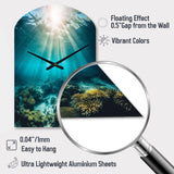 Underwater Coral IV - Asymmetric Metal Wall Clock