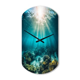 Underwater Coral IV - Asymmetric Metal Wall Clock
