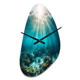 Underwater Coral IV - Asymmetric Metal Wall Clock