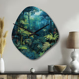 Jungle Expedition - Asymmetric Metal Wall Clock