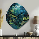 Jungle Expedition - Asymmetric Metal Wall Clock