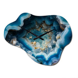 Geode Gems I - Asymmetric Metal Wall Clock