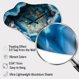 Geode Gems I - Asymmetric Metal Wall Clock