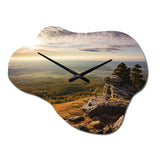 Arkansas Grand Canyon Sunset Harmony I - Asymmetric Metal Wall Clock
