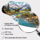Colorado Mountain Senerity I - Asymmetric Metal Wall Clock
