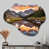Colorado Mountain Senerity III - Asymmetric Metal Wall Clock