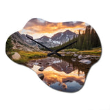 Colorado Mountain Senerity III - Asymmetric Metal Wall Clock