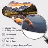 Colorado Mountain Senerity III - Asymmetric Metal Wall Clock