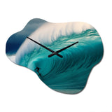 Hawaiian Waves Surf Dream I - Asymmetric Metal Wall Clock