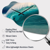 Hawaiian Waves Surf Dream I - Asymmetric Metal Wall Clock