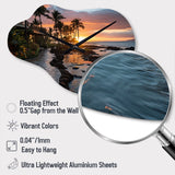 Maui Tropical Dreamscape I - Asymmetric Metal Wall Clock