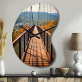 Gatlinburg Skybridge Tennessee - Asymmetric Metal Wall Clock