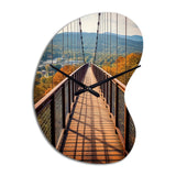 Gatlinburg Skybridge Tennessee - Asymmetric Metal Wall Clock