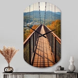 Gatlinburg Skybridge Tennessee - Asymmetric Metal Wall Clock
