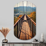 Gatlinburg Skybridge Tennessee - Asymmetric Metal Wall Clock