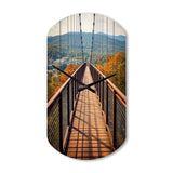 Gatlinburg Skybridge Tennessee - Asymmetric Metal Wall Clock