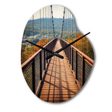 Gatlinburg Skybridge Tennessee - Asymmetric Metal Wall Clock